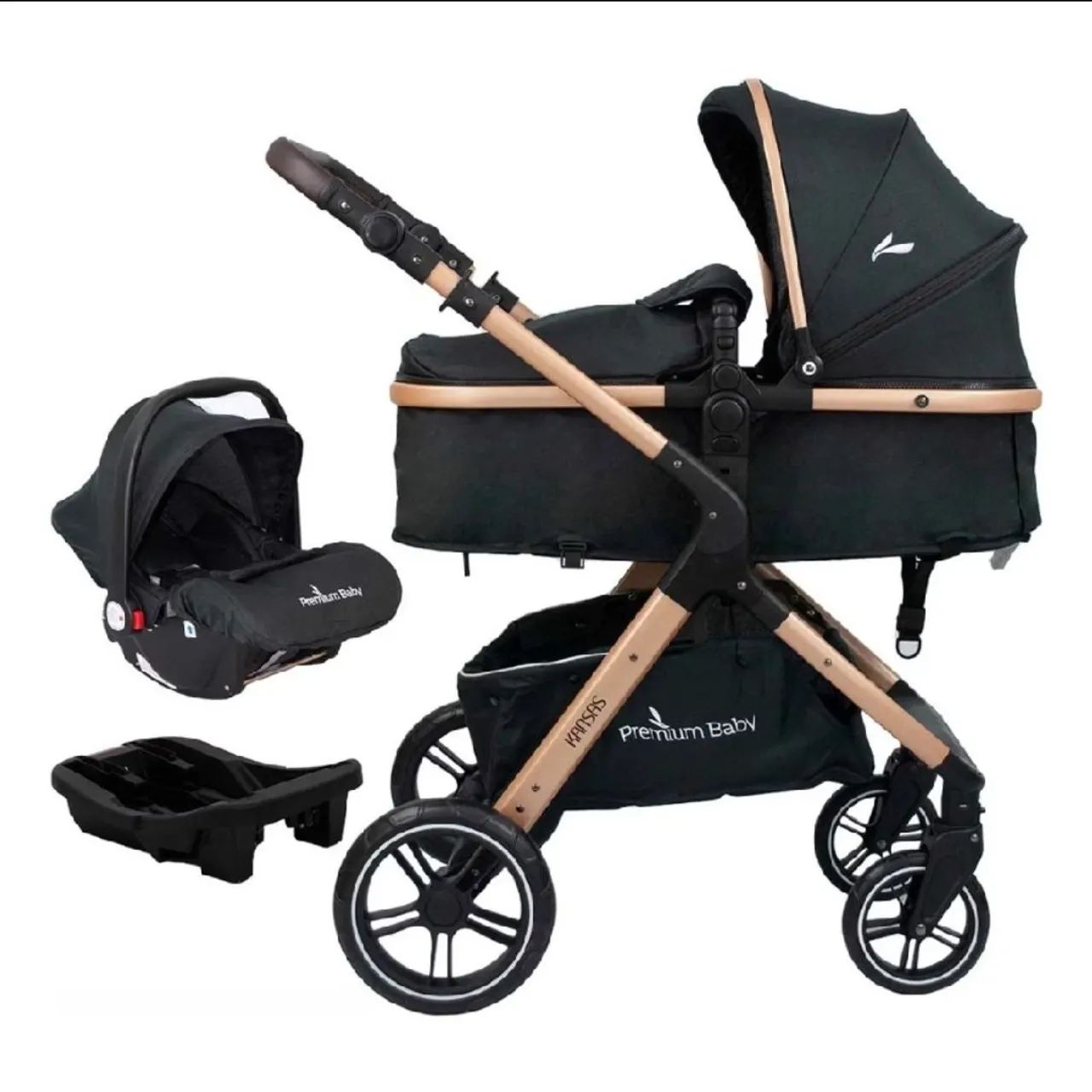 Carrinho e Bebê Conforto Kansas Premium 