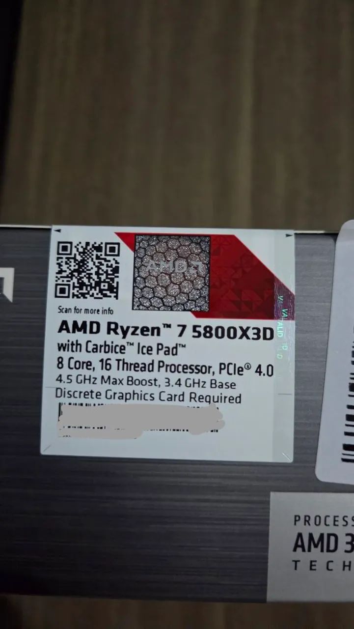 Processador Ryzen 7 5800x3d AM4 - Foto 2