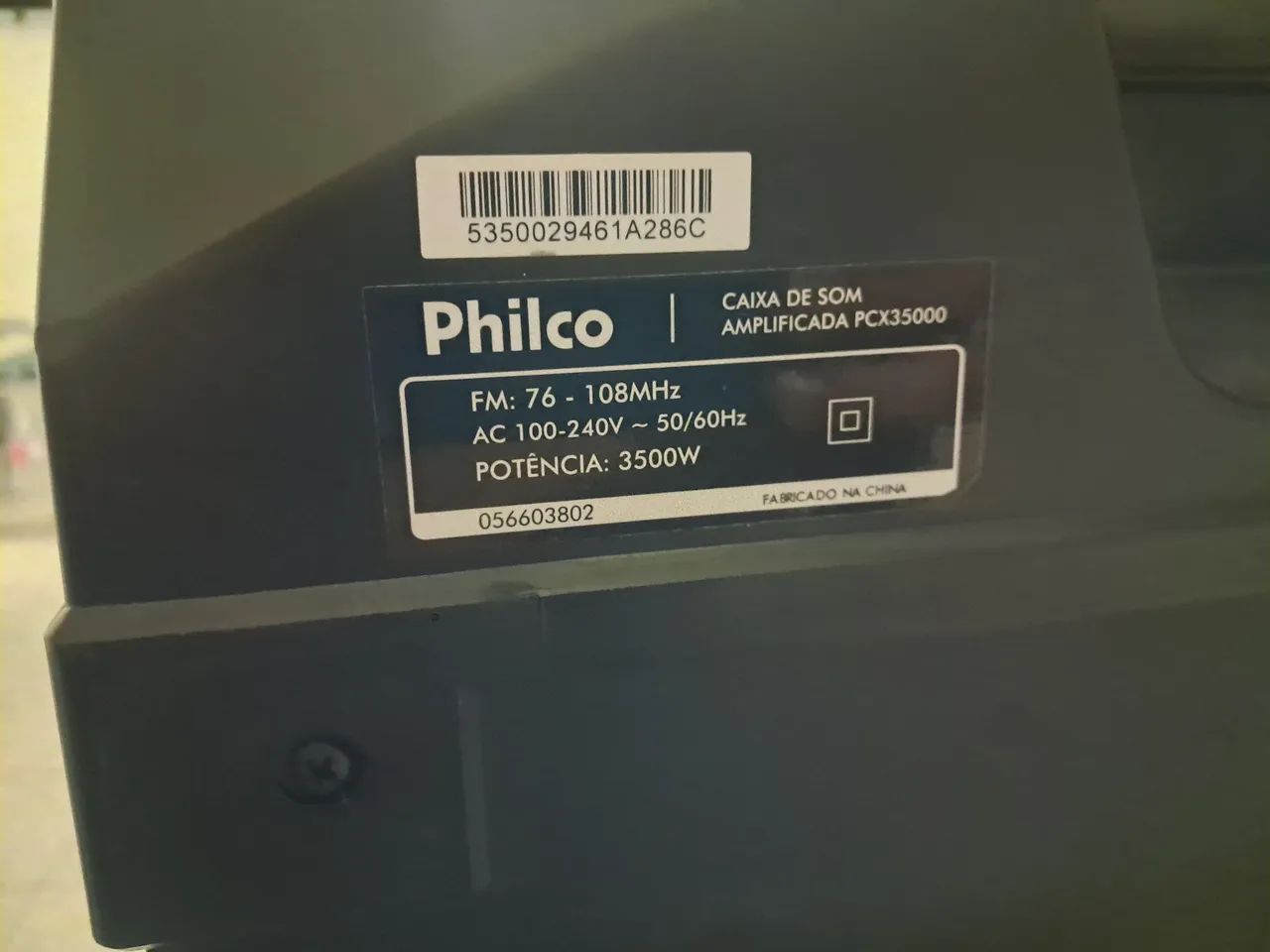 Caixa amplificada philco modelo pcx 35000 3.500 w - Foto 3