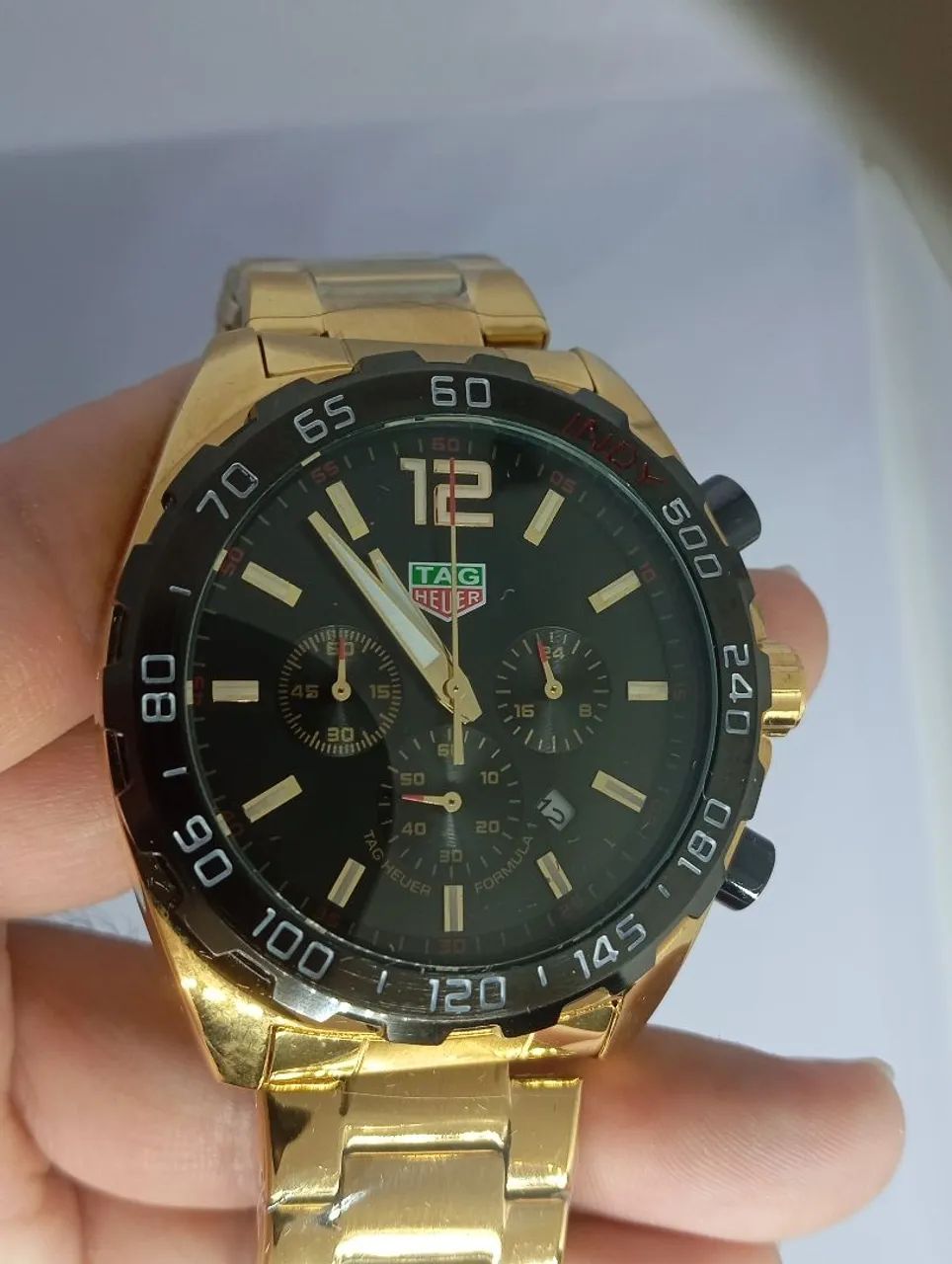 Relógio tag heuer 1 linha, todos os ponteiros funcional  - Foto 3