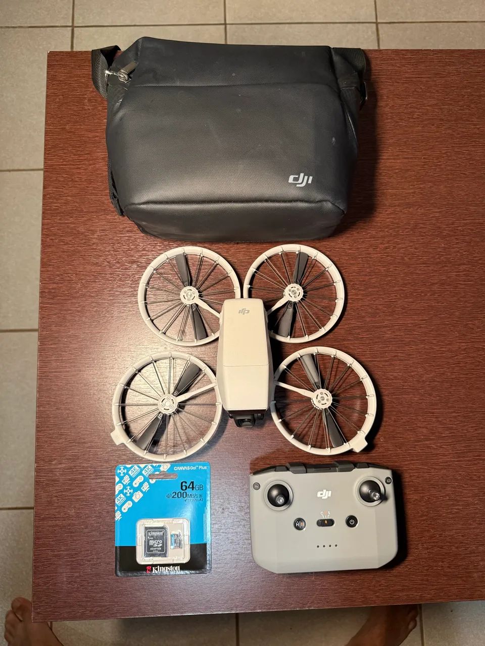 Drone DJI Flip 4K + Bolsa + Cartão SD (bateria 10 ciclos) - Foto 4
