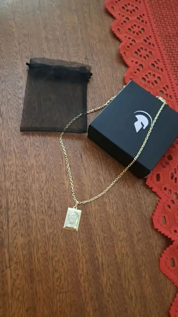 Corrente de prata banhada a ouro 18k - Foto 2