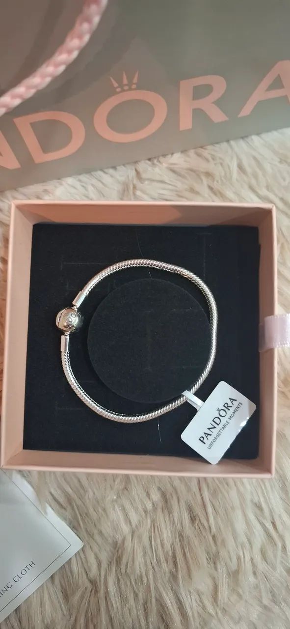 pulseira pandora prata nova