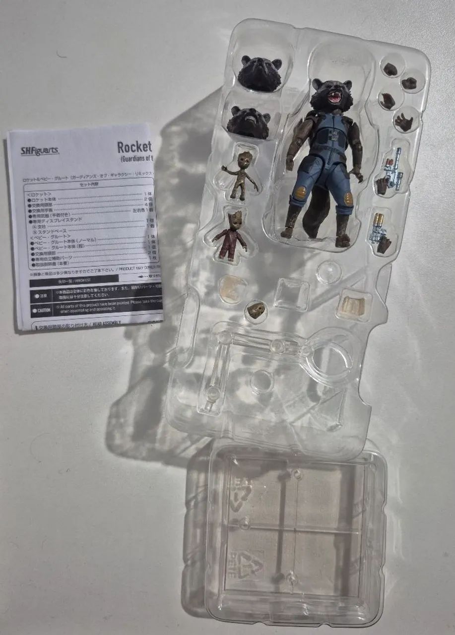 Rocket e Baby Groot Shfiguarts completo - Foto 2