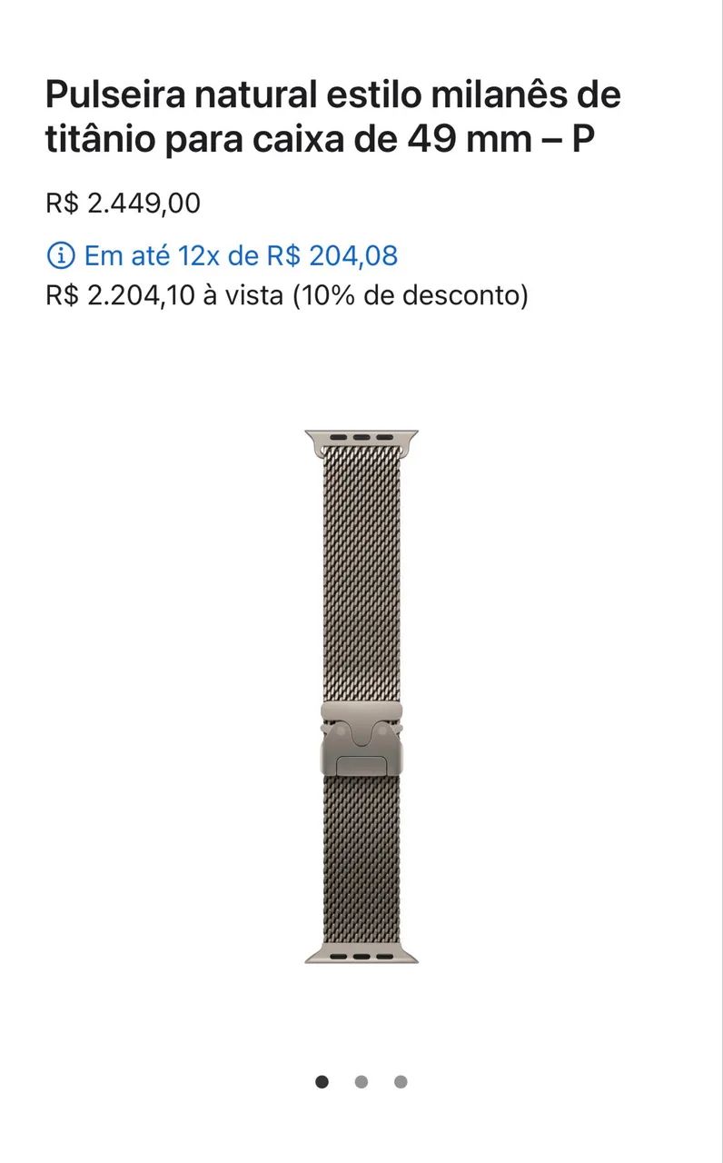 Apple Watch Ultra com a pulseira mais cara da Apple  - Foto 2