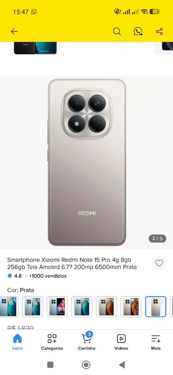 Note 15 pro 4g  - Foto 2