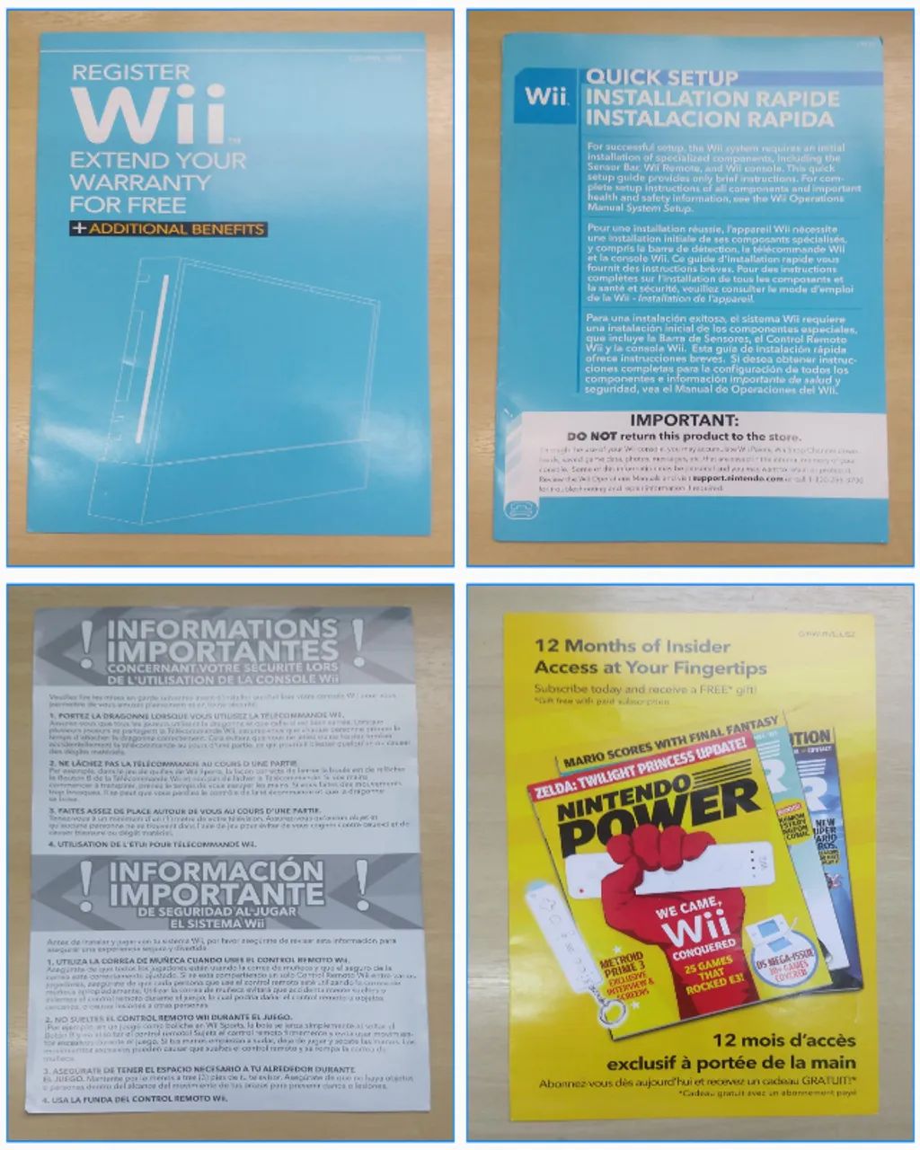 Manual De Nintendo Wii E Folhetos Veja Fotos - Foto 5