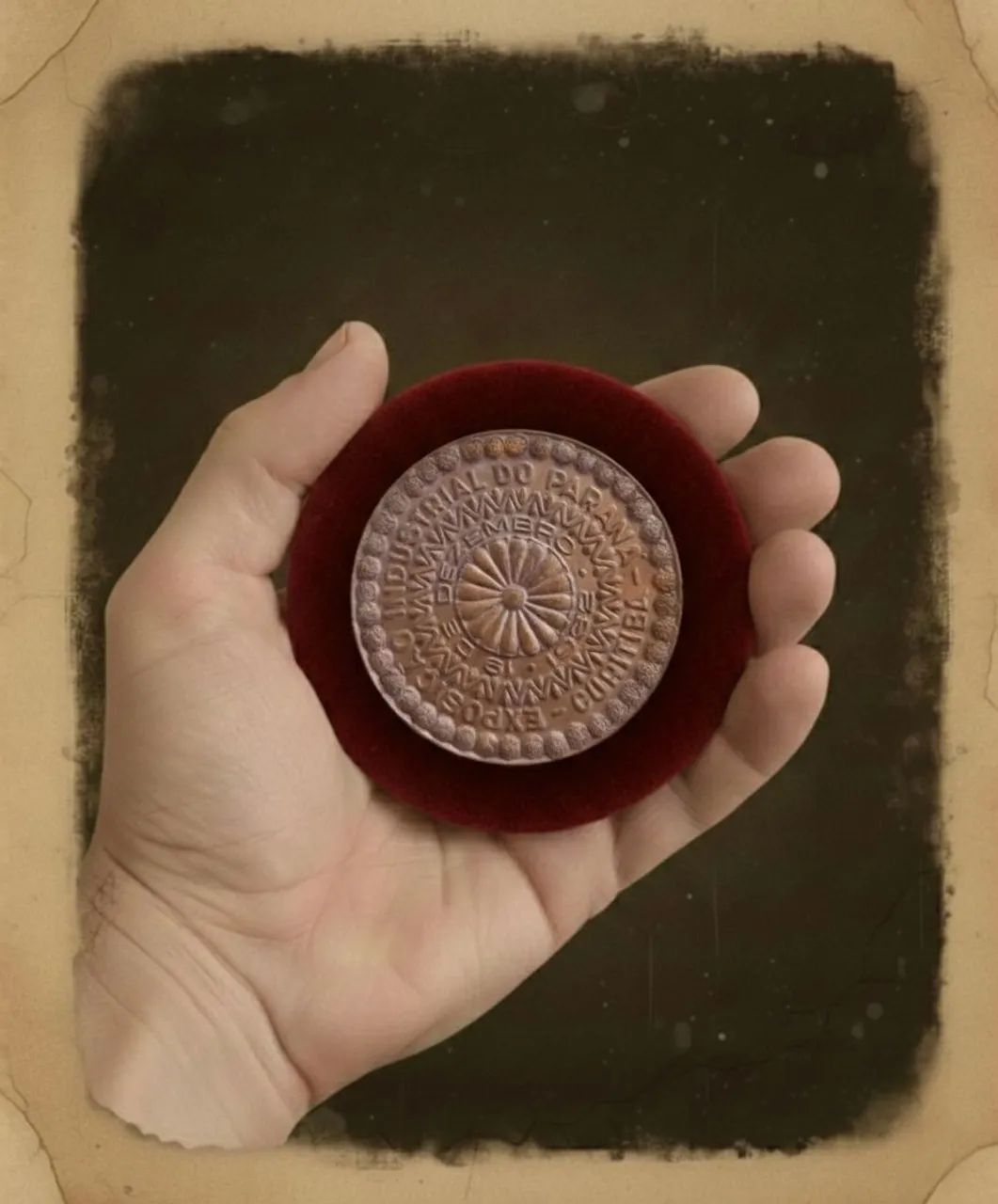 Rara Medalha 1932 Revolução Industrial do Paraná (Cobre Maciço)