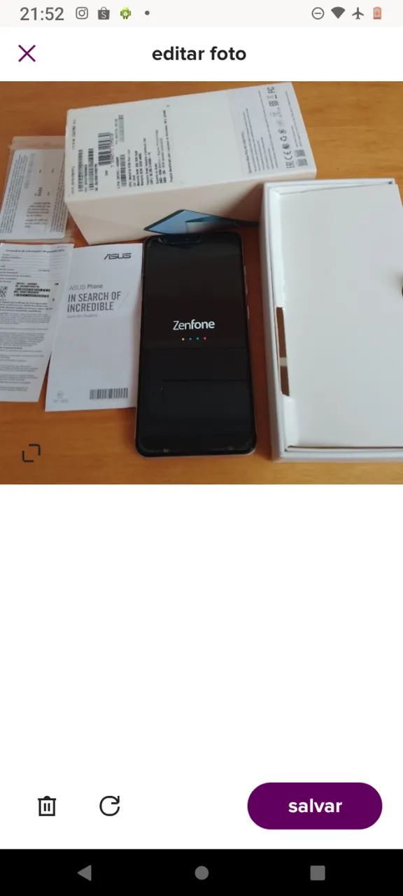smart phone celular asus zenfone max plus m1 usado esquenta e