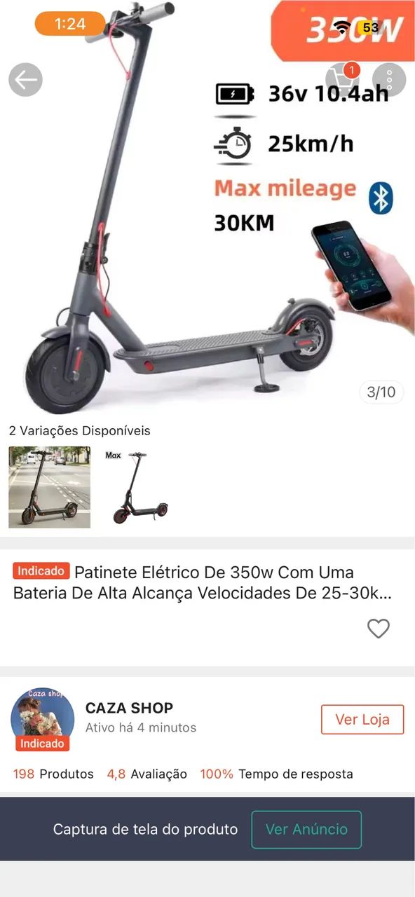 Scooter eletrica