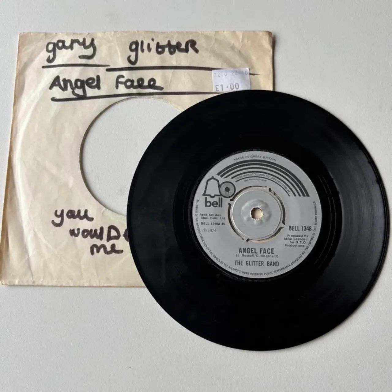The Glitter Band Angel Face Vinil Compacto Importado Inglaterra