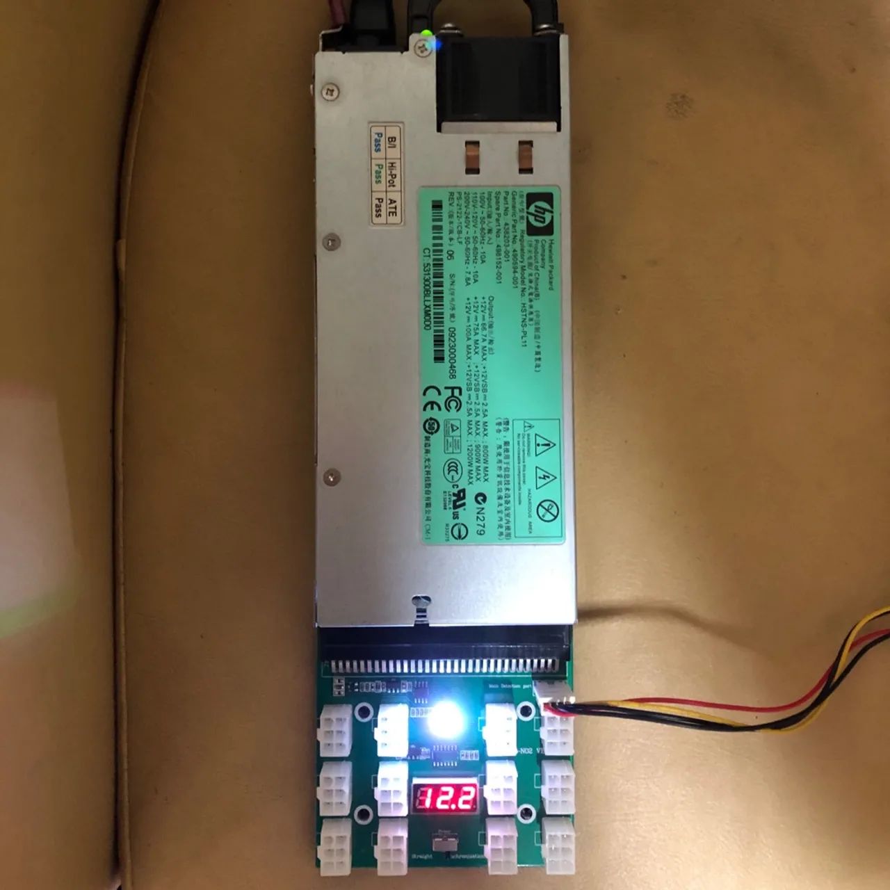 Fonte Mining Rig 1200w + Breakout PCI-E - Foto 4