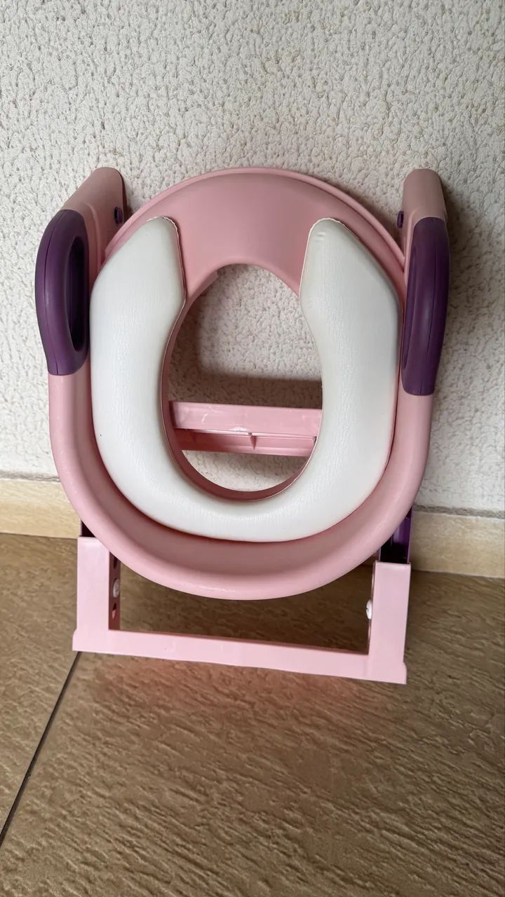 Redutor de Sanitario com Escada Infantil - Assento Acolchoado e Antiderrapante - Foto 2