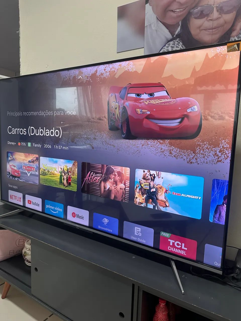 Smartv 65 4 k no plástico Android leia bem - Foto 2