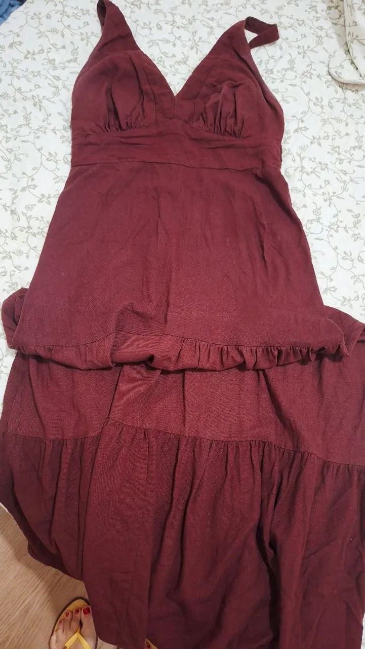 Vestido marrom lindo e moderno  - Foto 5