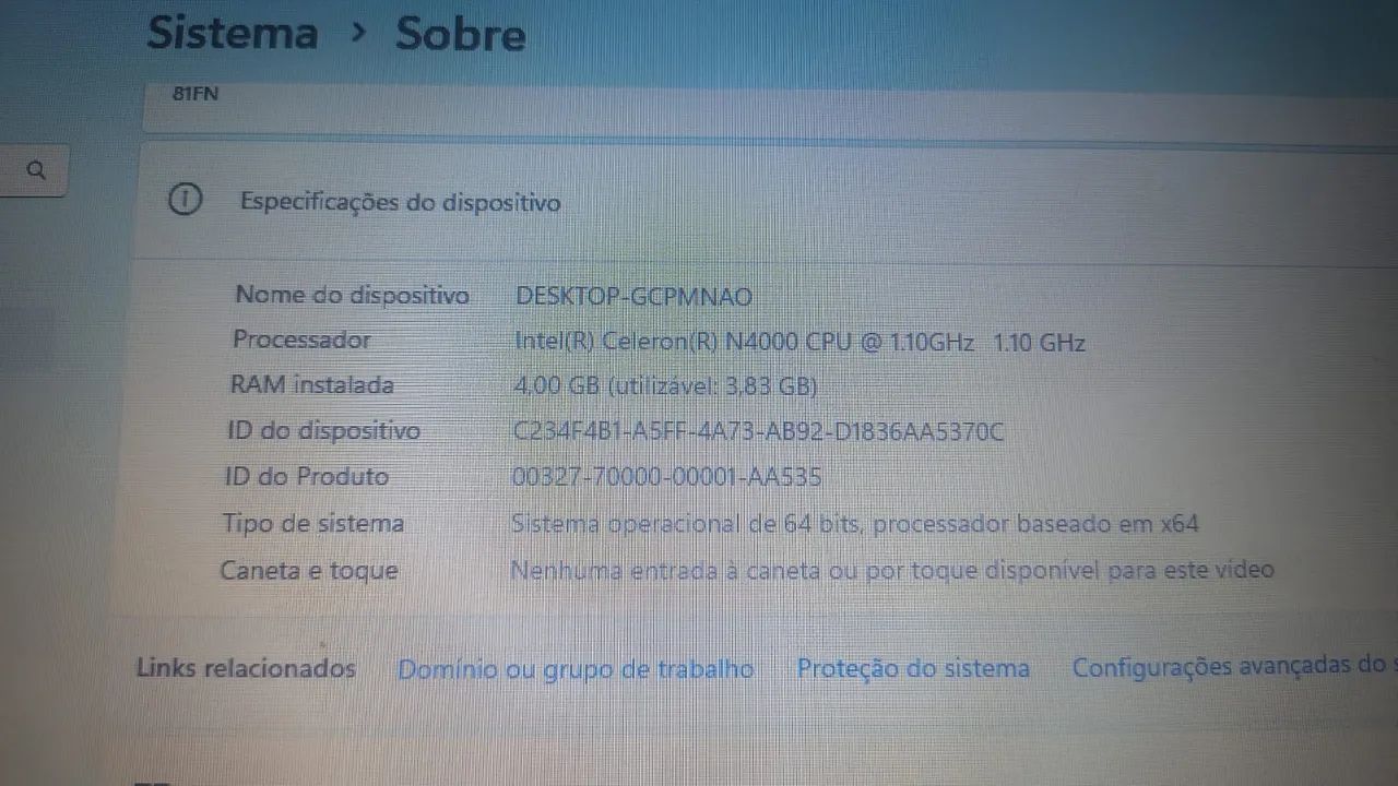 Notebook Lenovo em estado de novo  - Foto 4