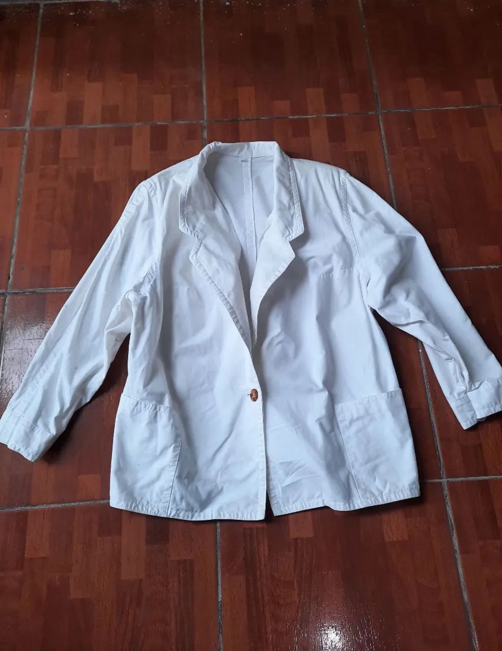 JALECO de ALGODAO & BRAZER Branco veste  36/42 - Foto 2