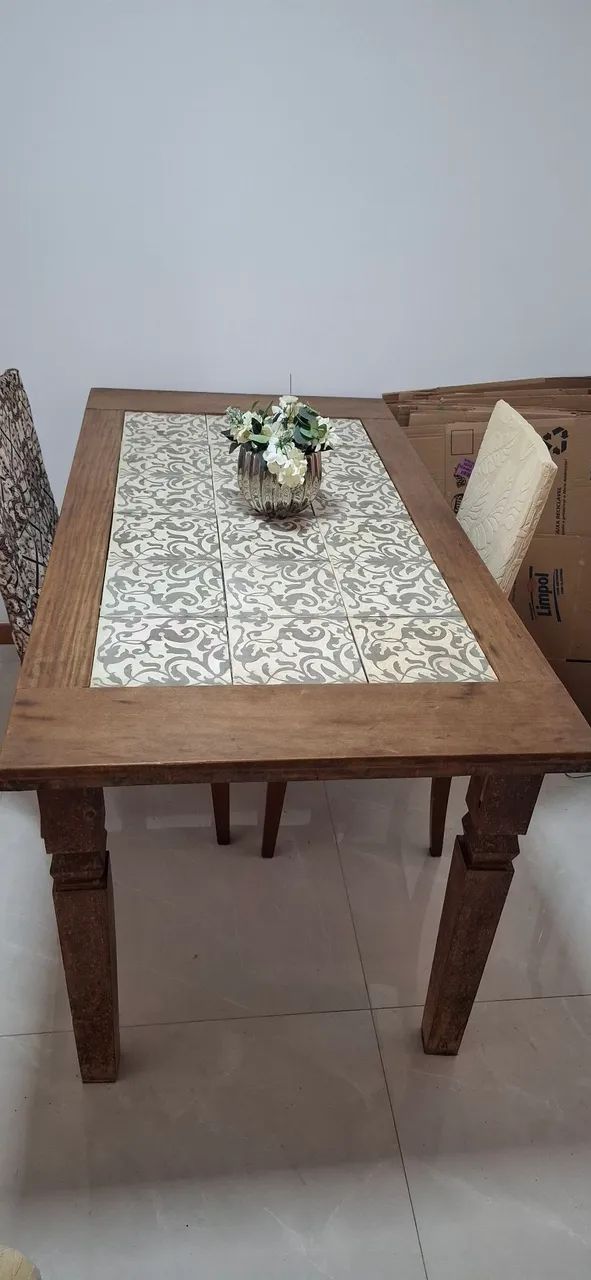 Mesa Madeira Maciça  - Foto 4