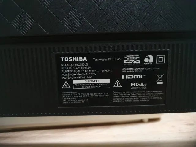 Televisor LG LCD Full HD 55 polegadas e TOSHIBA Smart tela fina 50 polegadas