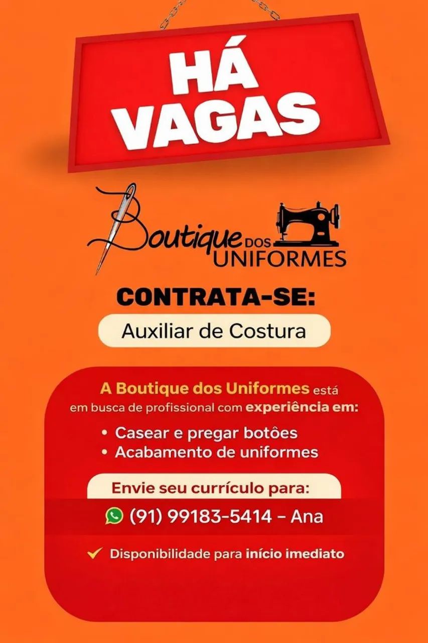 Auxiliar de costura 
