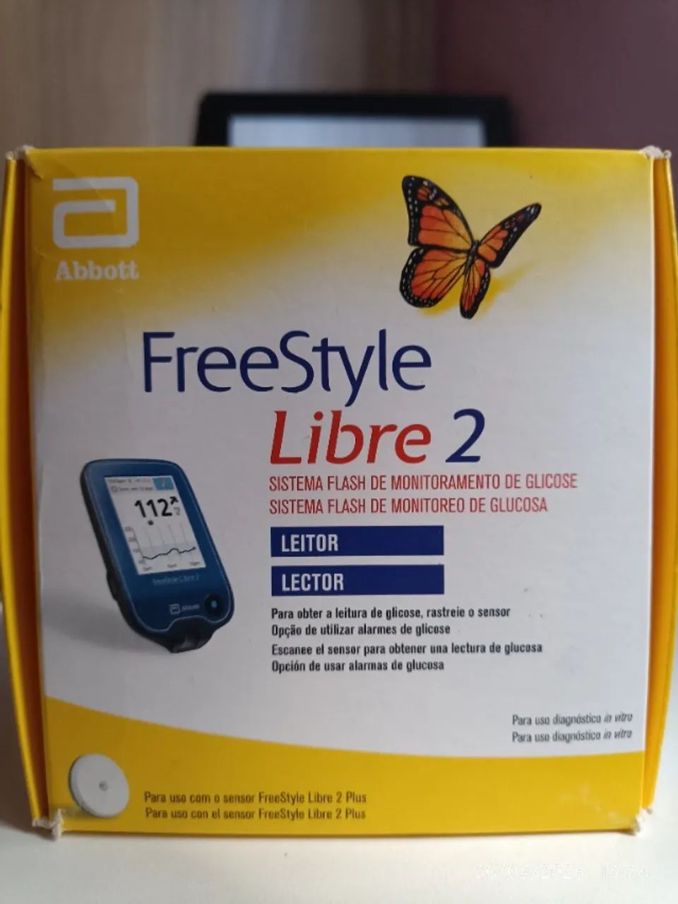 Leitor para monitoramento glicose Libre 2- compatível com sensor libre 2
