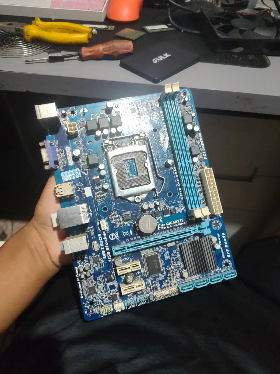 1155 placa mãe novo