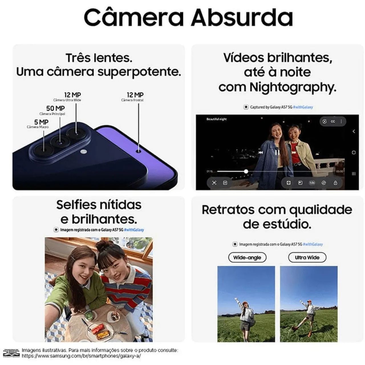 Galaxy A57 5G (128GB) - Cinza - Foto 4