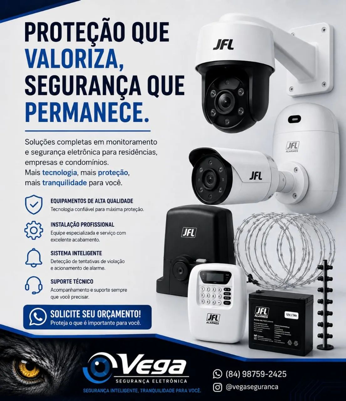 Cerca elétrica, motor de portao e cameras - Foto 3