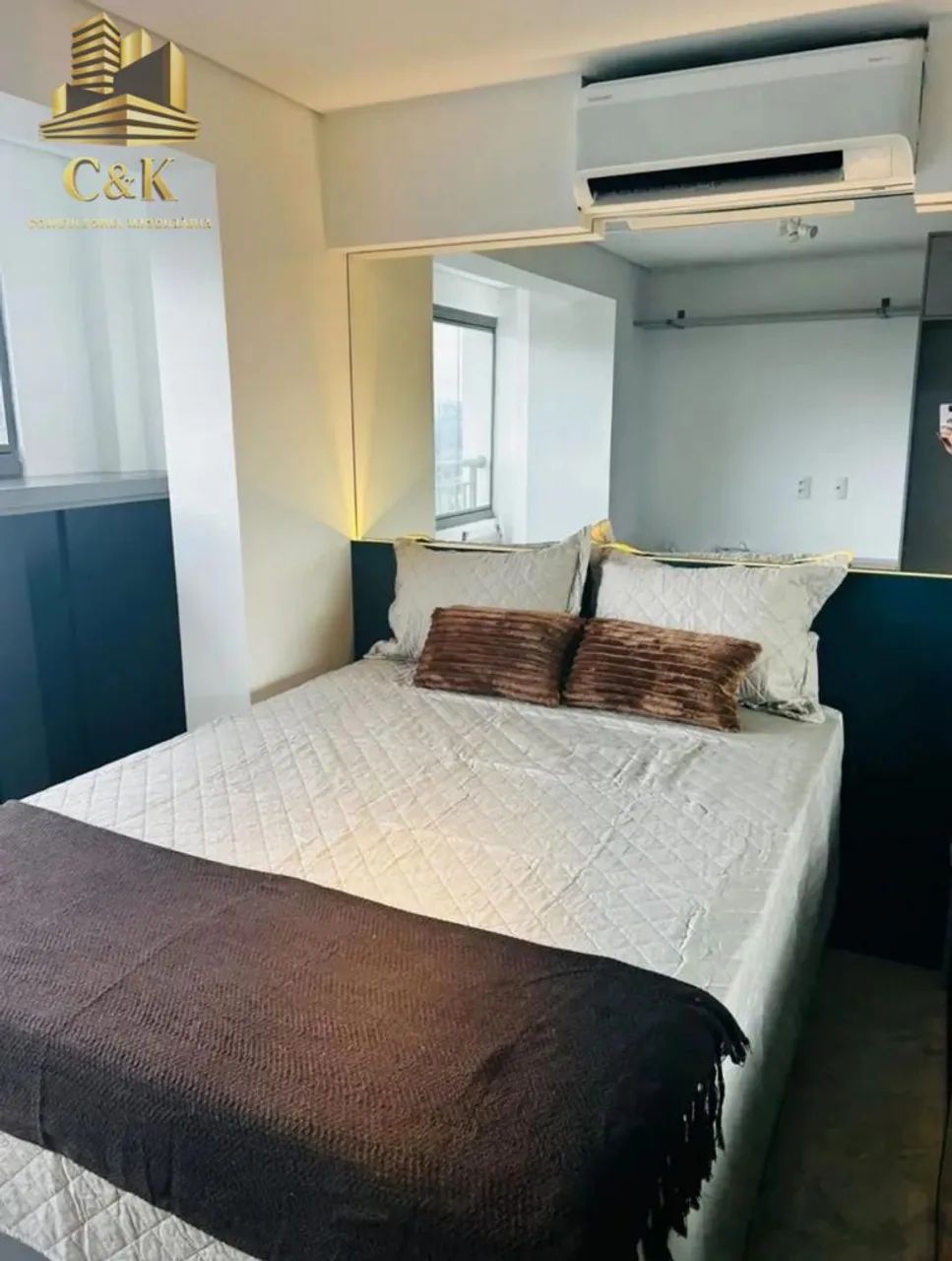 Studio Mobiliado 28m² a 100m do Metrô Butantã | Próximo à USP