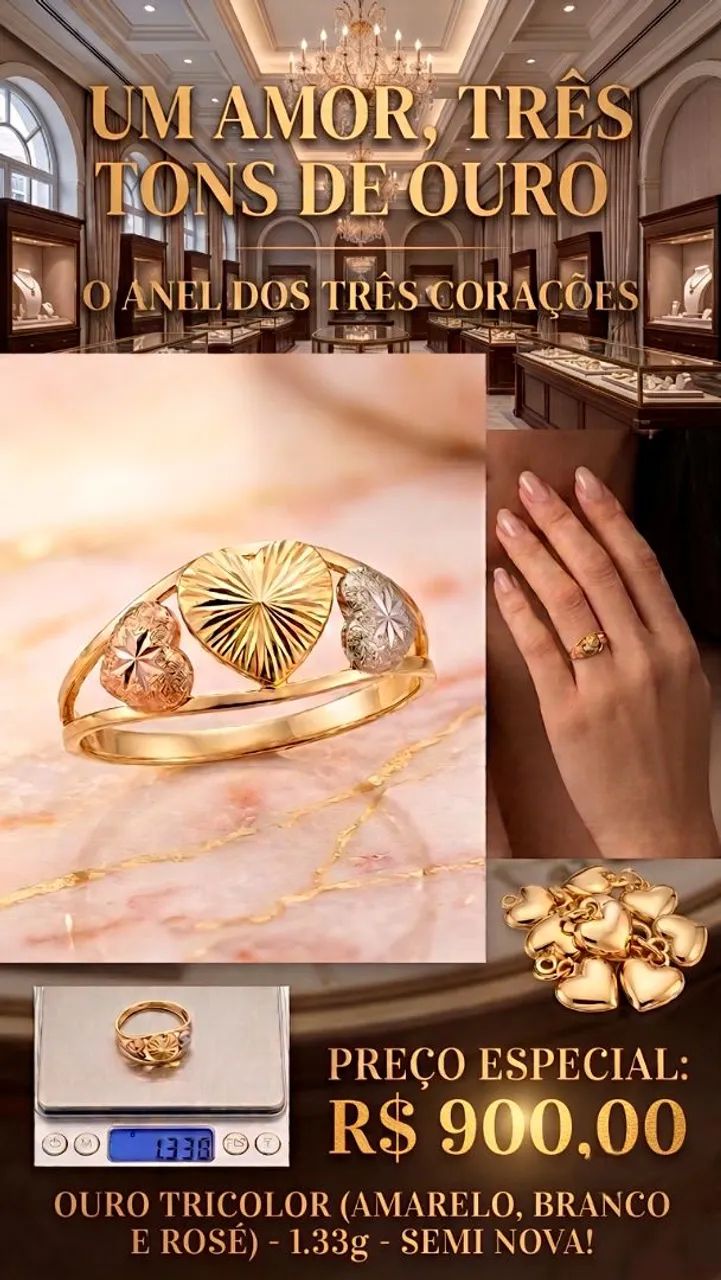 ANEL DE OURO 18K
