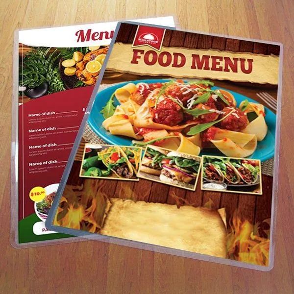 Cardápio /Menu impresso plastificado