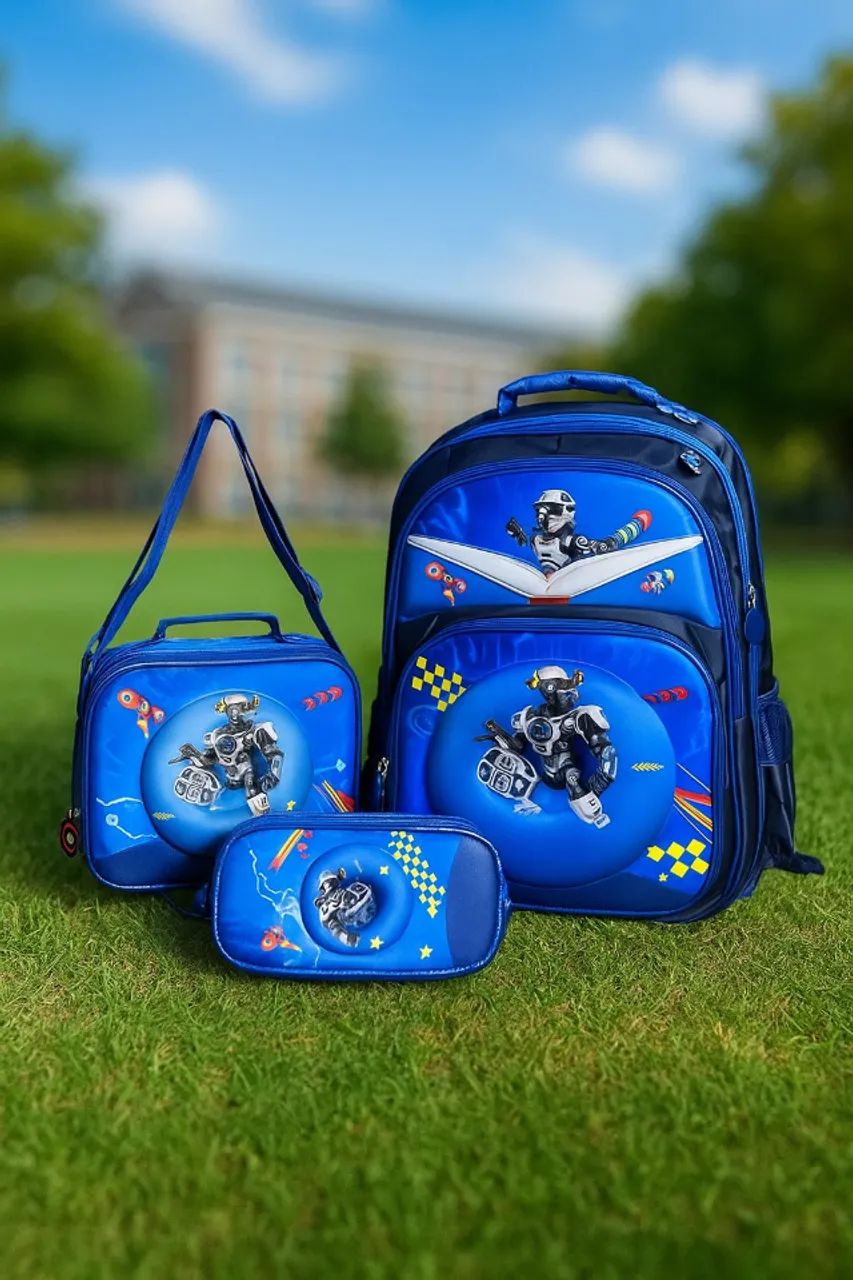 Kit 3 Peças Mochila Escolar - Astronauta