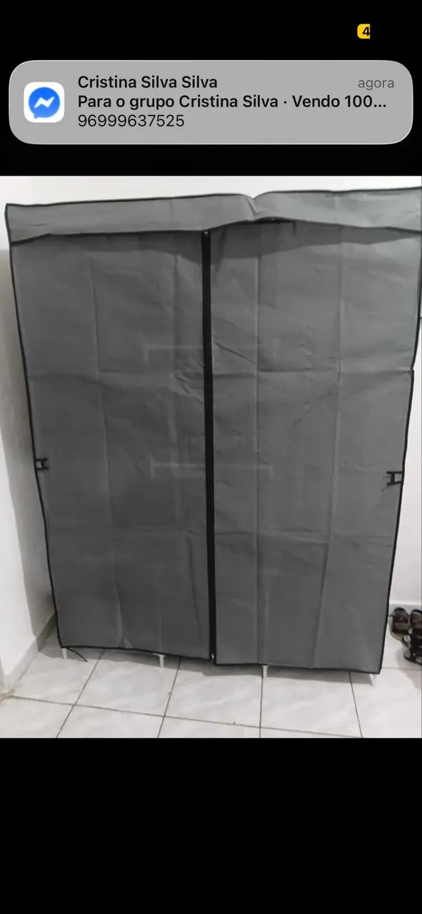 Vendo guarda roupa portátil novo 