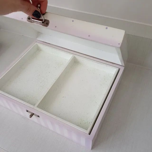 Caixa porta-treco em MDF artesanato - Foto 3