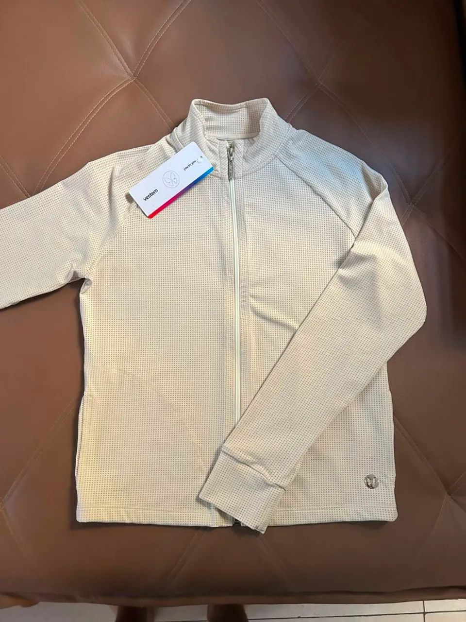 Jaqueta Dry Fit Minimal Chic BEGE M