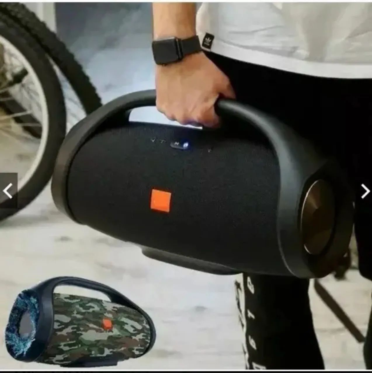 Caixa de Som Boombox Grande 35cm  - Foto 4