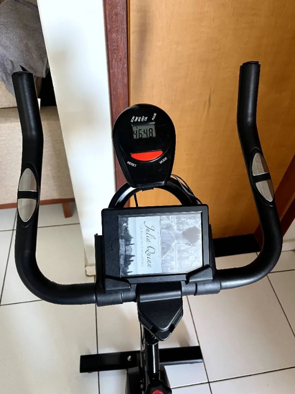 Bicicleta Ergométrica Spinning com Painel e Suporte - Foto 2