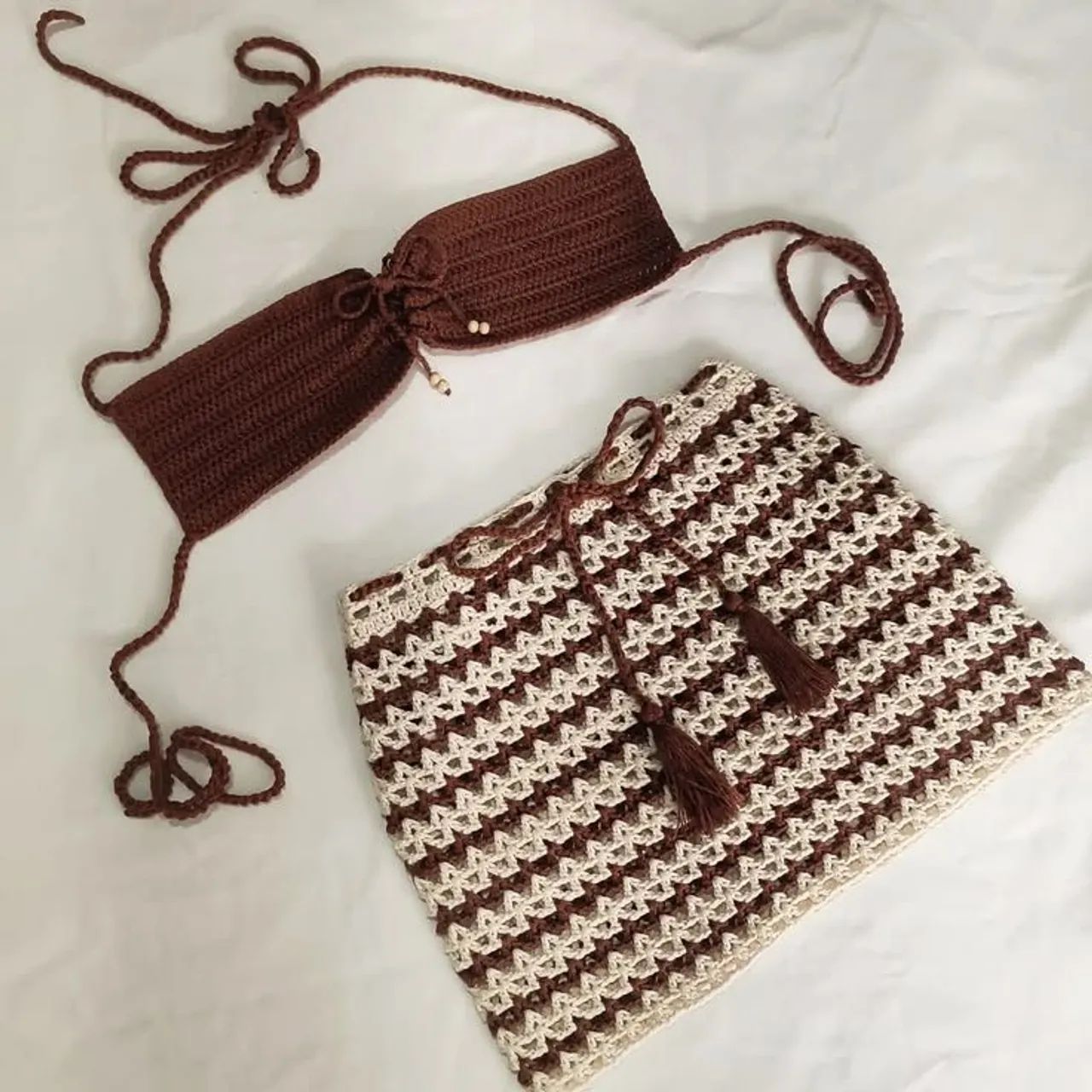 CONJUNTO DE CROCHÊ! MODA PRAIA  - Foto 2
