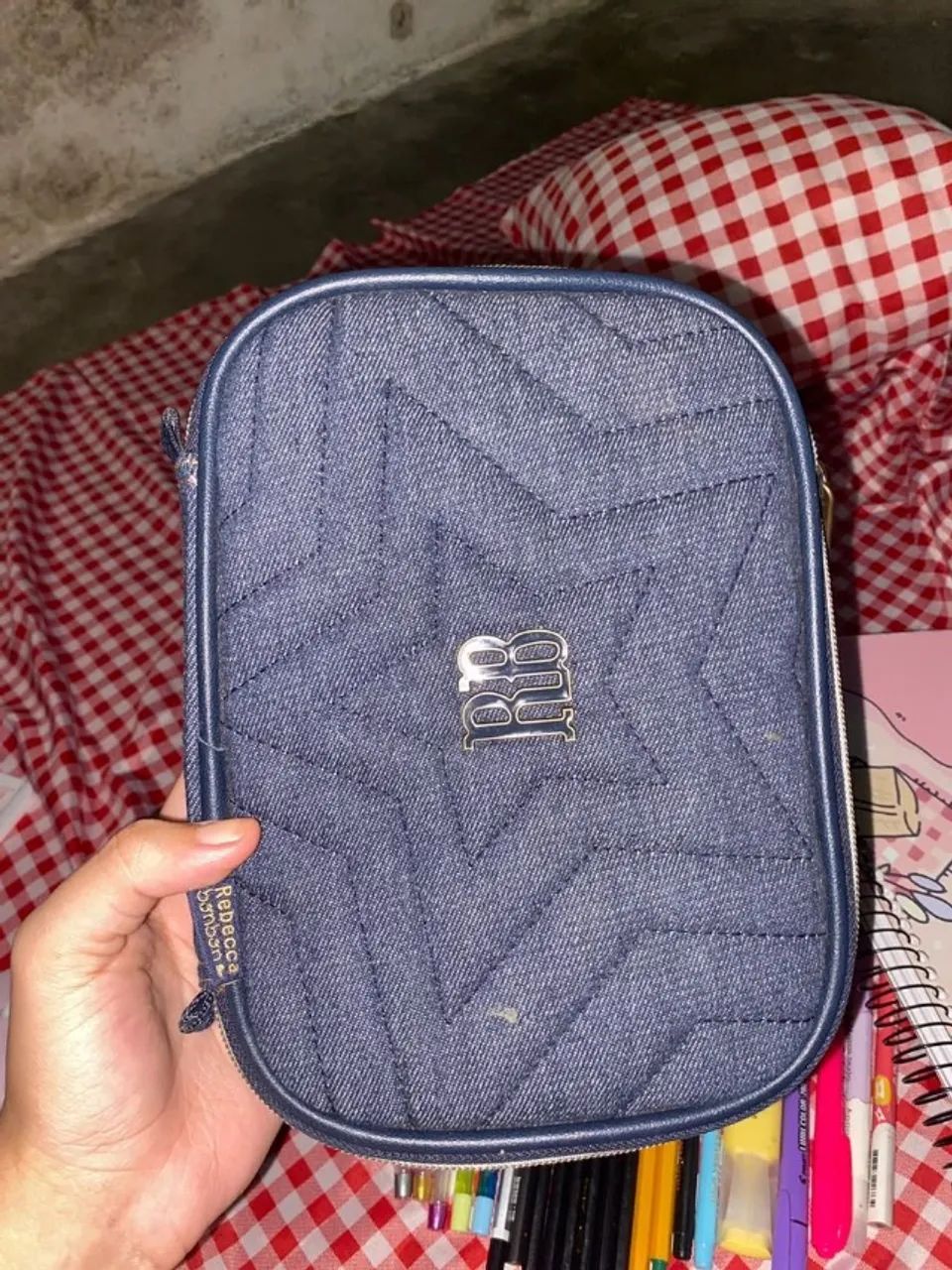 kit mochila e estojo rebecca bonbon azul - Foto 4
