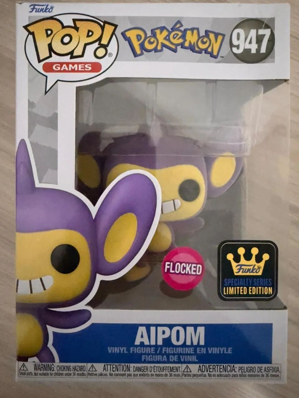Funko Pop Pokemon Aipom 947 Flocked
