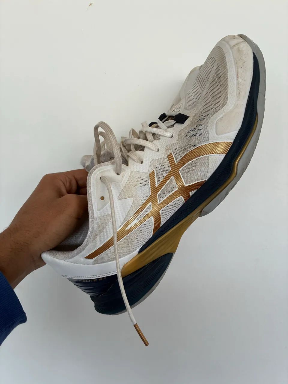 asics sky elite ff 3 branco com dourado