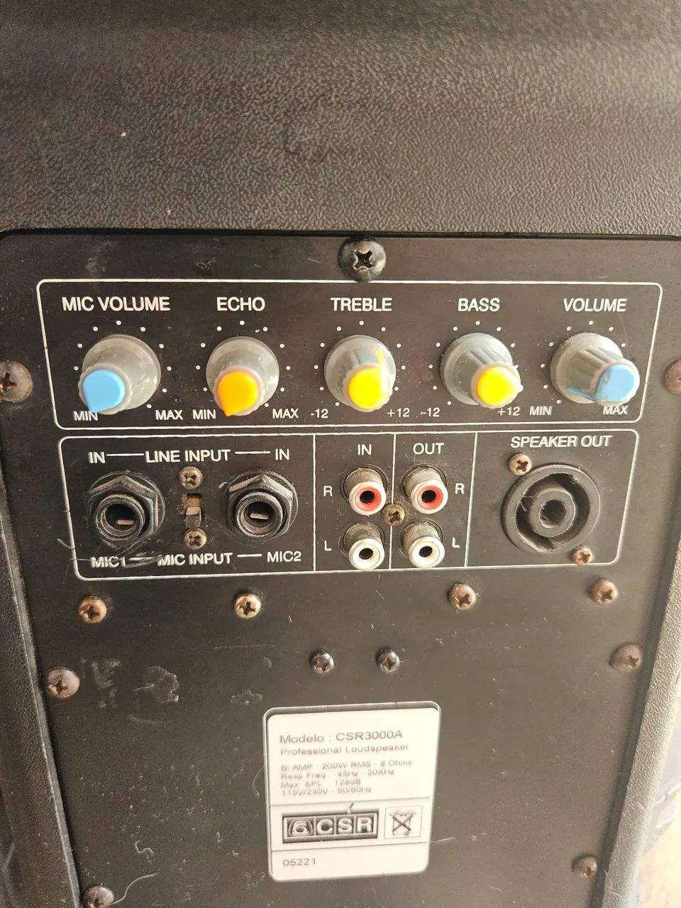 Caixa de Som Ativa CSR 3000A - 200W RMS (12 Polegadas) com Efeito Echo - Bivolt - Foto 4