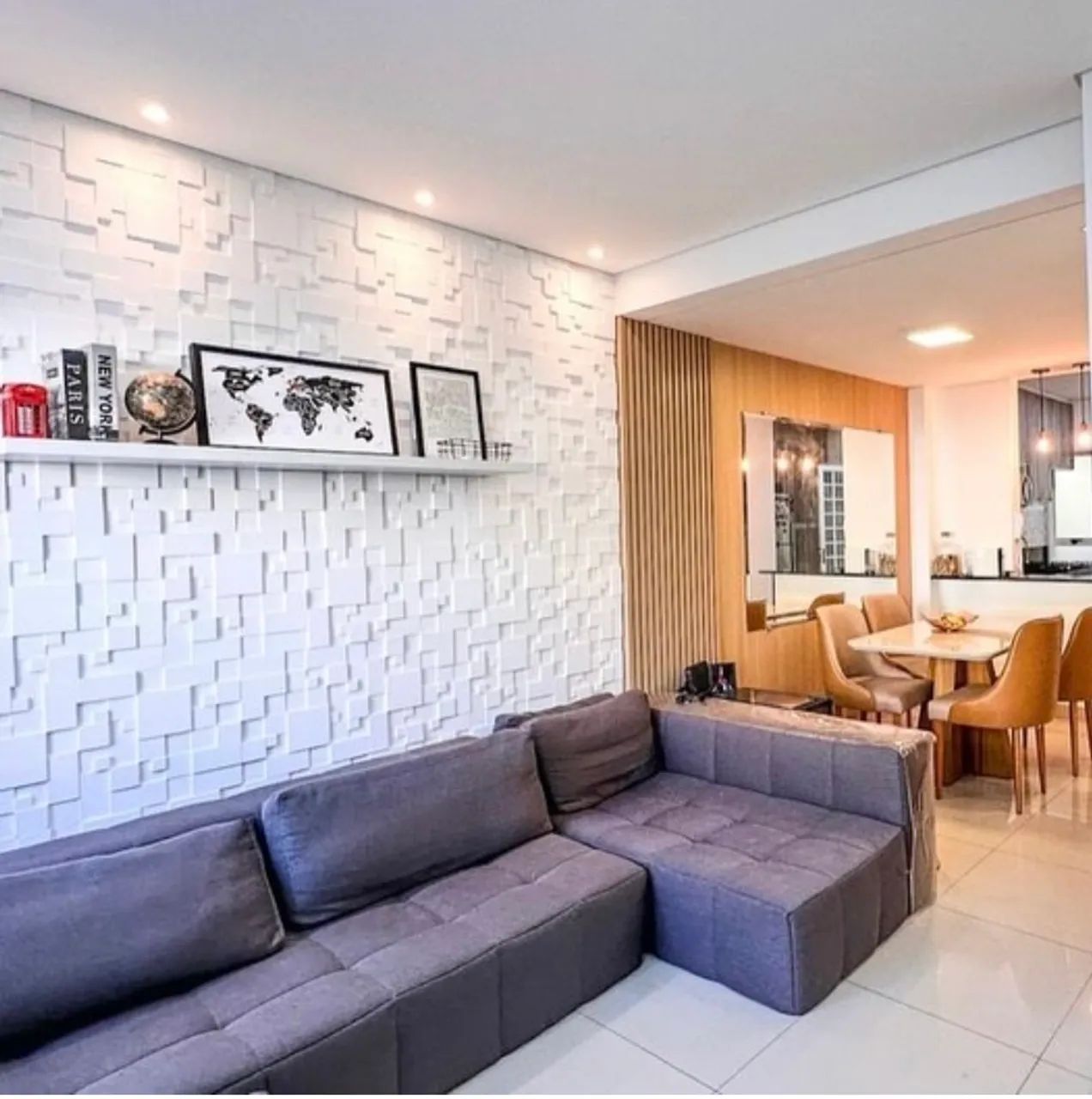 Sofá Modular 2 e 3 lugares com puff Soho Linho Cinza65573815267202121