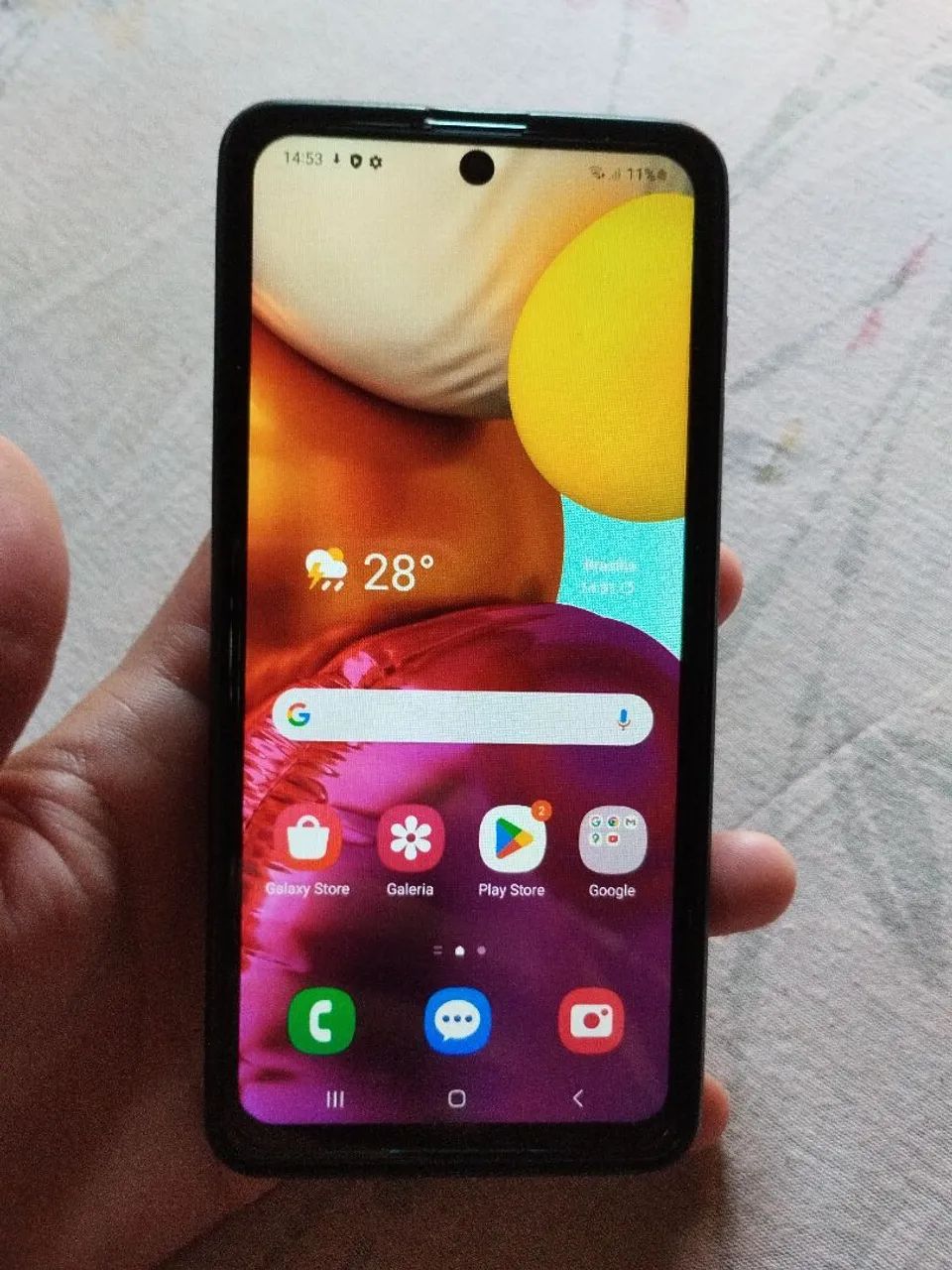 A71 128GB 4RAM tudo ok com capinha película e cabo 