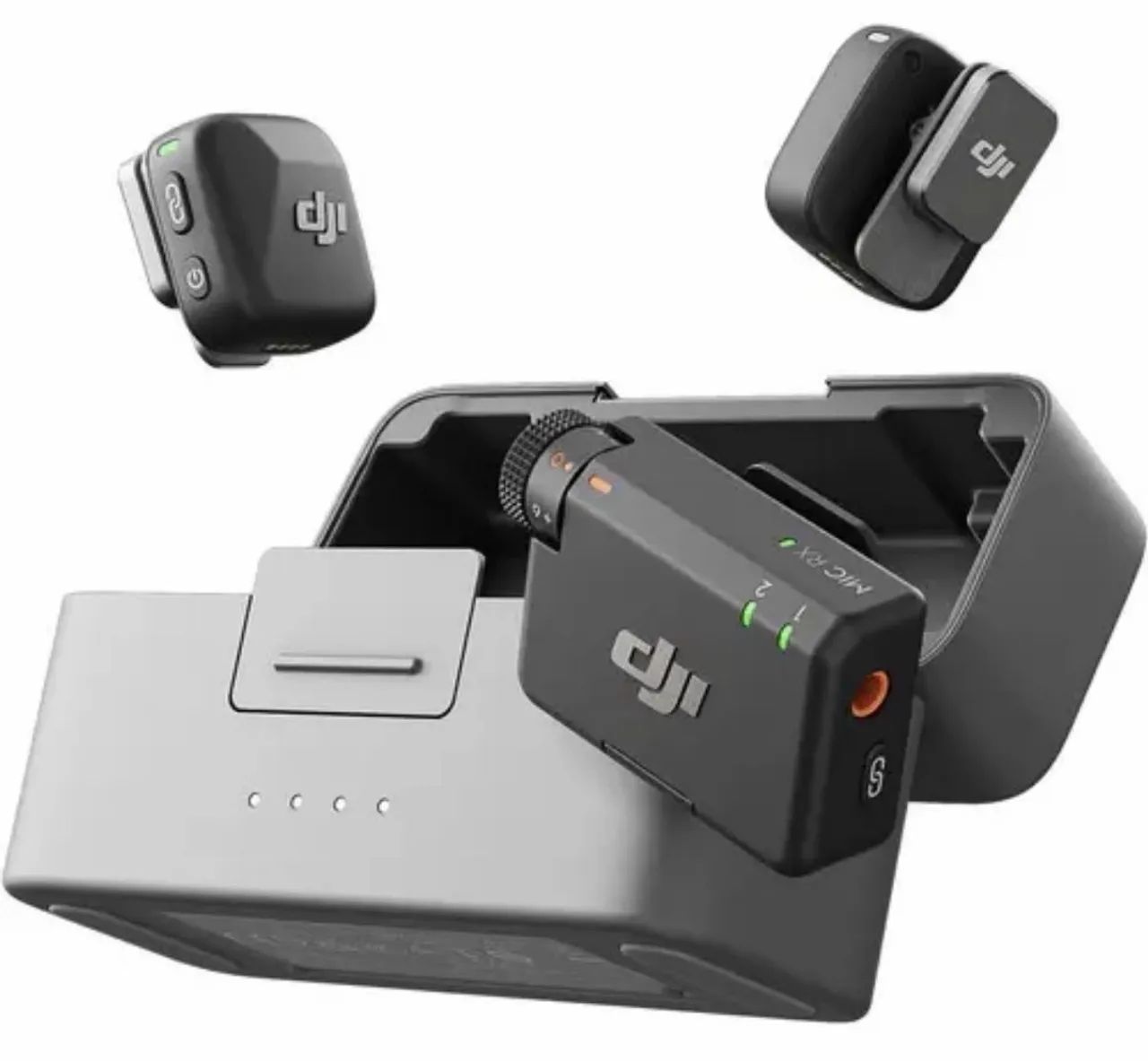 Microfone DJI Mini preto duplo