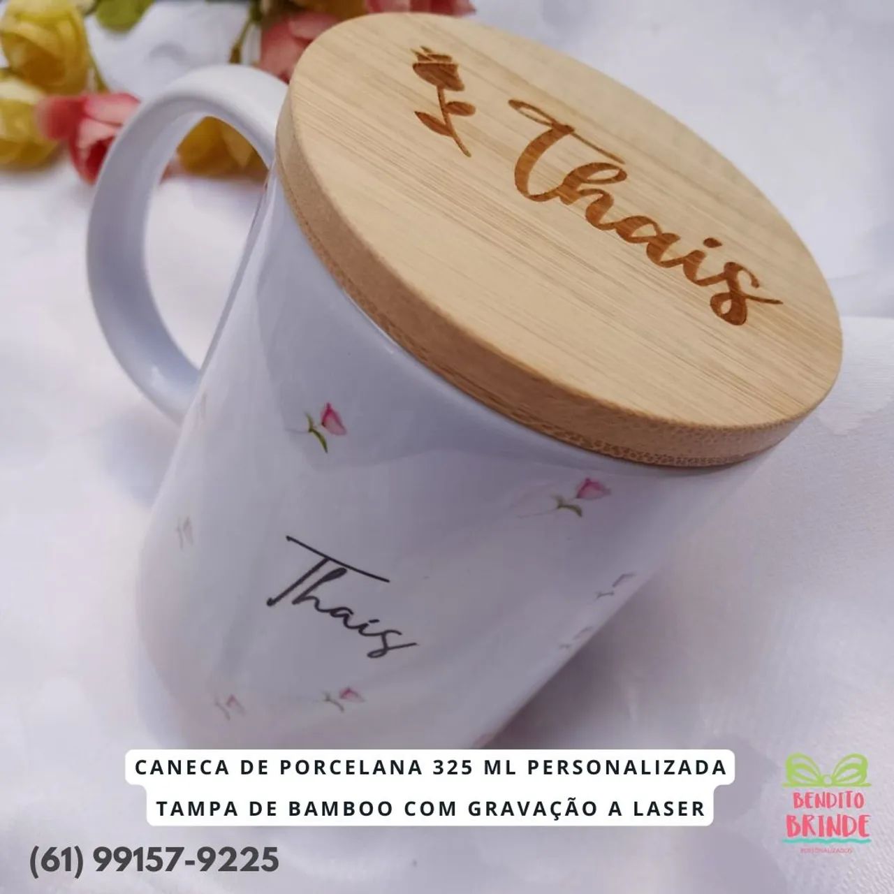 Caneca +tampa personalizada 