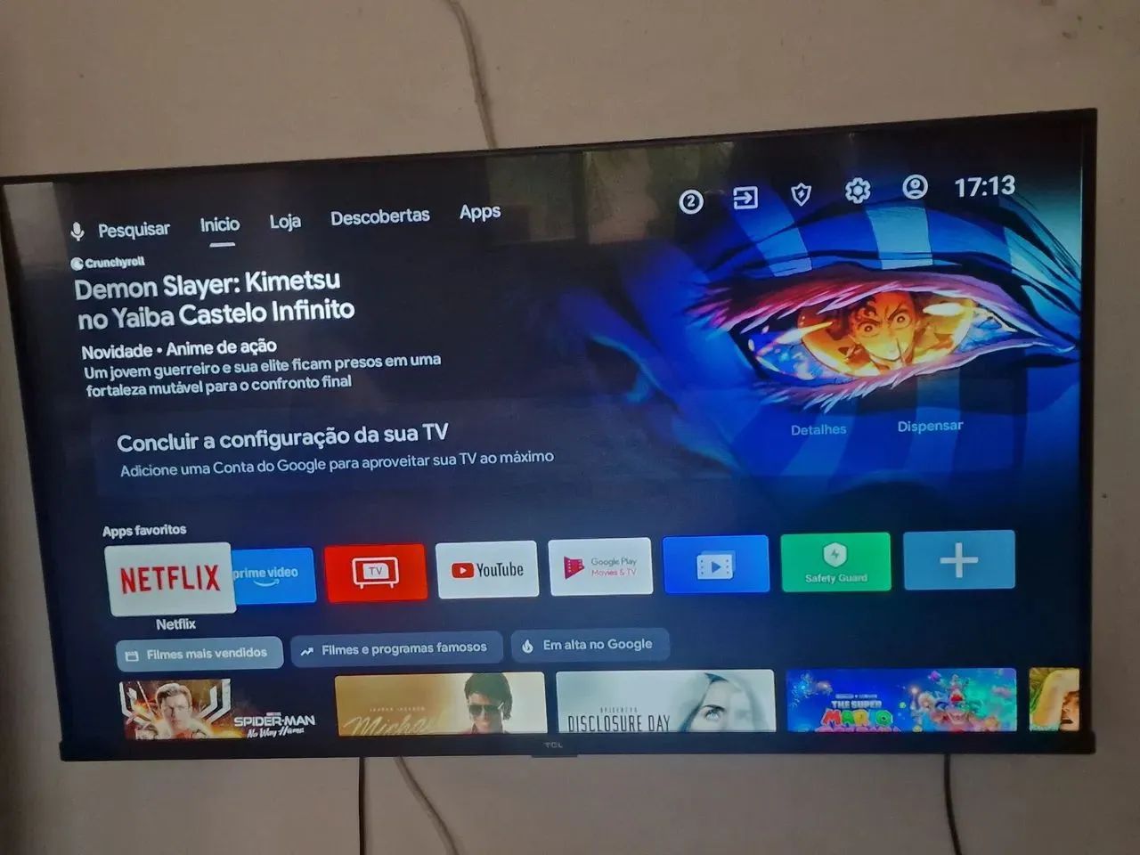 Tv smart 43 4k android tcl