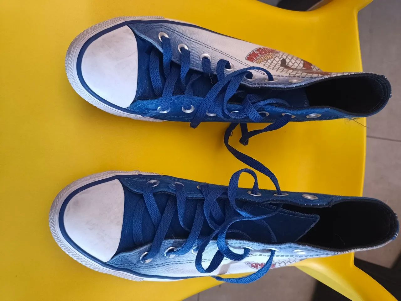 All Star Converse cano alto Homem Aranha 36 - Foto 3