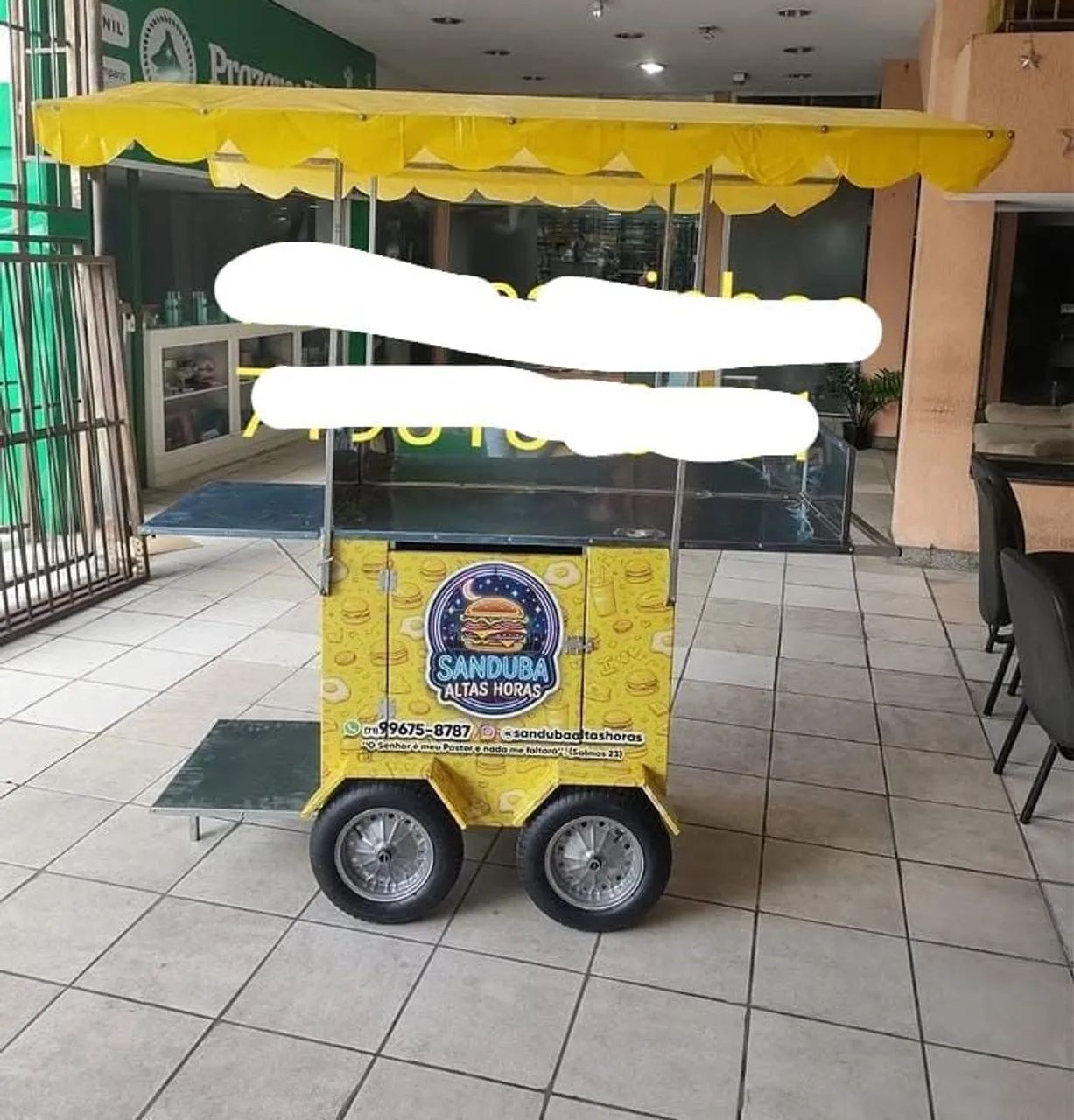 Carrinho de lanche multiuso
