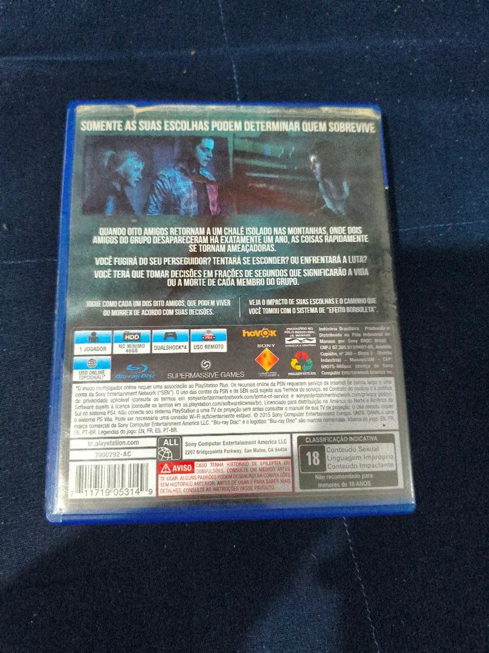 Jogo de ps4 until dawn - Foto 2